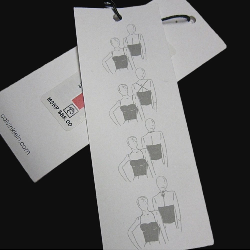 Calvin Klein V-Hardware Convertible Black Tankini Top - Picture 7 of 7